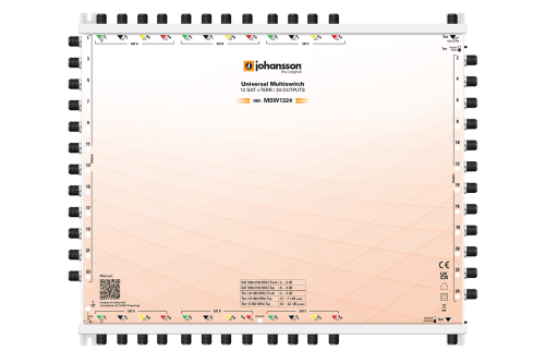 REF.MSW1324 LEGACY MULTISWITCH / 13 INPUTS 24 OUTPUTS / STANDALONE/CASCADABLE / ACTIVE/PASSIVE TERR