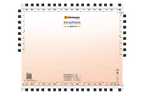 REF.MSW1716 LEGACY MULTISWITCH / 17 INPUTS 16 OUTPUTS / STANDALONE/CASCADABLE / ACTIVE/PASSIVE TERR