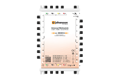 REF.MSW516 LEGACY MULTISWITCH / 5 INPUTS 16 OUTPUTS / STANDALONE/CASCADABLE / ACTIVE/PASSIVE TERR
